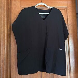 Figs Black XL Scrub Top